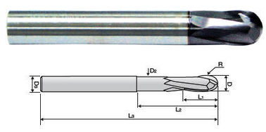 Solid Carbide Ball Nose End Mill