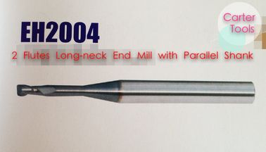 2 flutes long-neck end mill with parallel shank