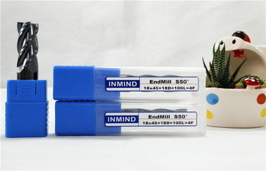 High Performance Solid Carbide End Mill HRC50 , Standard Length Type