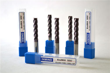 Mirco Solid Carbide Square End Mill HRC50 Long Flute with TiAlN Coated for CNC Milling