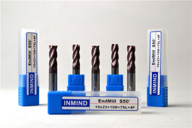 HRC50 High Precision Milling Four Flute Square Standard End Mill Tungsten Cutting Tool