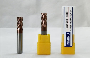 Industrial 4 Flute End Mill , Long Shank HRC60 Square TiAlN Coated End Mills