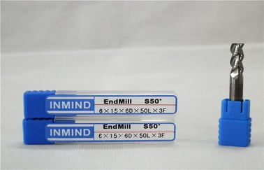 Spiral TiAlN Coated Ball Nose End Mills , Long Flute End Mills For Cutting Aluminium