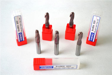 HRC55 Standard Solid Carbide End Mills / High Speed Ball Nose Milling Cutters