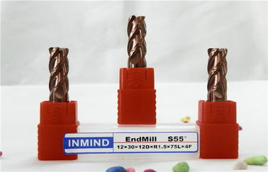 Middle Speed Corner Radius End Mill / HRC50 Mirco Corner Rounding Milling Cutters