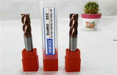 Reduced Shank Standard Radius Milling Cutter End Mill , High Performance ,HRC55