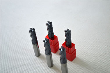 Coated Slotting Micro End Mill , Corner Radius End Mill Super-Fine Grain