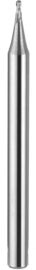 High Speed 2 Flute Ball Nose Micro End Mills HRC55 Cutter 0.5-0.6um