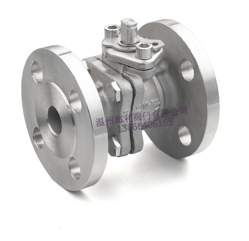Stainless Steel 2PC Ball Valve,Flange End, Direct Mounting Pad ,150LB/300LB,PN16-40