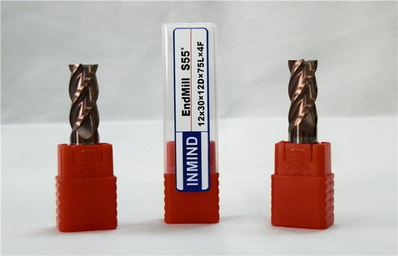 Four Flute Long Reach Solid Carbide End Mills Flat Endmill With High Performance